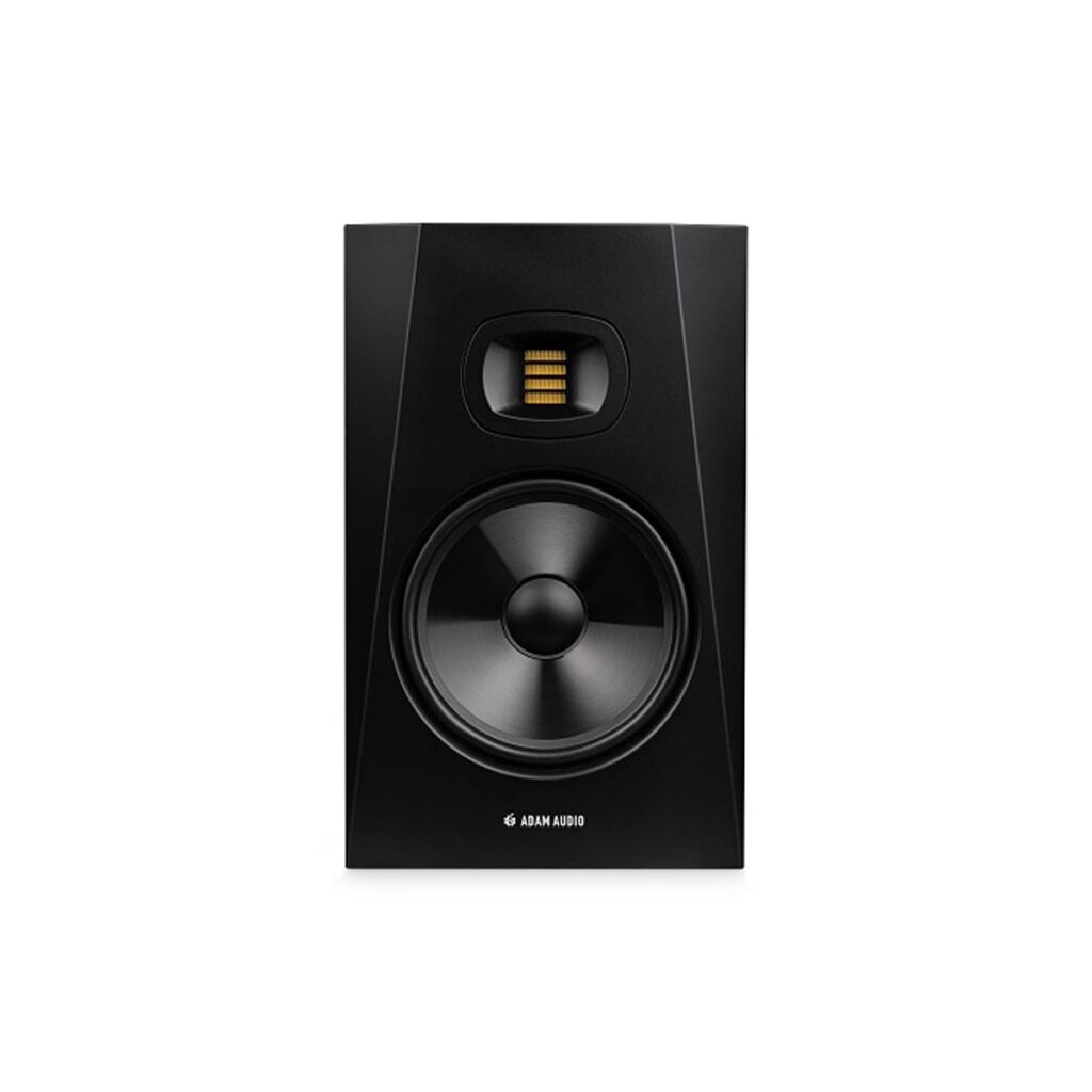 Monitor de estudio activo ADAM Audio T7V con tweeter de cinta y filtro DSP disponible para alquilar en Ibiza en White Sound Ibiza