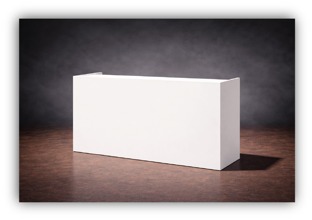 White Meta Booth Small - Image 1